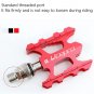black_Litepro Folding Bike Quick Release Pedal Ultra-light CNC Aluminum Alloy MTB Road Bike Non-slip