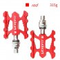 red_Litepro Folding Bike Quick Release Pedal Ultra-light CNC Aluminum Alloy MTB Road Bike Non-slip Q