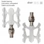 red_Litepro Folding Bike Quick Release Pedal Ultra-light CNC Aluminum Alloy MTB Road Bike Non-slip Q