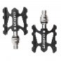 red_Litepro Folding Bike Quick Release Pedal Ultra-light CNC Aluminum Alloy MTB Road Bike Non-slip Q