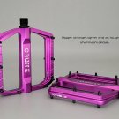 PURPLE_2024New SHANMASHI DH mountain bike fat comfort pedal 3 bearing bicycle flat pedal aluminum al