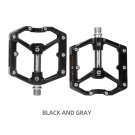 MZ-930 Black gray_Bike Pedals  Reflective Ultralight Aluminum /Nylon Sealed Bearings Road Bmx Mtb Pe