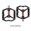 MZ-930 Black Red_Bike Pedals  Reflective Ultralight Aluminum /Nylon Sealed Bearings Road Bmx Mtb Ped