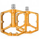Golden_2024 Flat Bike Pedals Wide Platform MTB Bicycle Pedals Lightweight Aluminum 9/16" Sealed Bear