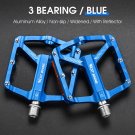 3 Bearing 103 Blue_WEST BIKING 3 Bearings Reflective Bike Pedal Aluminum Alloy Anti Slip Bicycle Ped