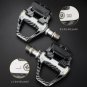 SPD SL_Bicycle Locking Pedals Carbon Fiber Pattern Clip-On Road Bike Pedals for SPD System Locking P