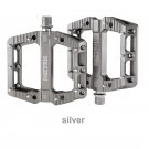 MZ-327 silver_MZYRH 3 Bearings Wide Bicycle Pedals Ultralight Anti-slip CNC BMX MTB Road Bike Pedal 