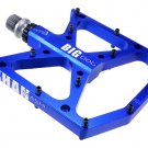 Blue_New Ultralight Bicycle Pedals Part Anti-slip CNC Aluminum Body Road MTB Flat Foot Cycling Seale
