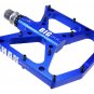 Blue_New Ultralight Bicycle Pedals Part Anti-slip CNC Aluminum Body Road MTB Flat Foot Cycling Seale