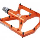 Orange_New Ultralight Bicycle Pedals Part Anti-slip CNC Aluminum Body Road MTB Flat Foot Cycling Sea