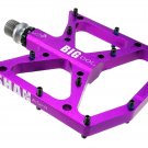 PURPLE_New Ultralight Bicycle Pedals Part Anti-slip CNC Aluminum Body Road MTB Flat Foot Cycling Sea