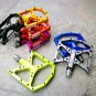 Red_New Ultralight Bicycle Pedals Part Anti-slip CNC Aluminum Body Road MTB Flat Foot Cycling Sealed