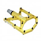 Yellow_New Ultralight Bicycle Pedals Part Anti-slip CNC Aluminum Body Road MTB Flat Foot Cycling Sea