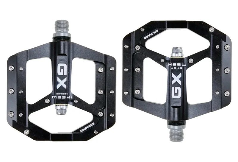 black_GX flat foot pedal Sealed Bike Pedals CNC Aluminum Body For MTB Road Mountain Bike 3 Bearing B