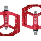 Red_GX flat foot pedal Sealed Bike Pedals CNC Aluminum Body For MTB Road Mountain Bike 3 Bearing Bic Red_GX flat foot pedal Sealed Bike Pedals CNC Aluminum Body For MTB Road Mountain Bike 3 Bearing Bic