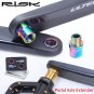 20mm-rainbow_Risk RT109 Titanium Bike Pedals Extenders 16mm/20mm With Washer MTB Mountian Bicycle Li