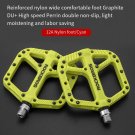 green_ROCKBROS Ultralight Seal Bearings Bicycle Bike Pedals Cycling Nylon Road bmx Mtb Pedals Flat P
