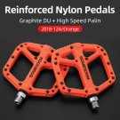 Orange_ROCKBROS Ultralight Seal Bearings Bicycle Bike Pedals Cycling Nylon Road bmx Mtb Pedals Flat 