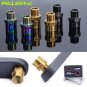 Ti  20mm Gold_Risk Titanium Ti Alloy Bike Pedal Axle Extenders Bicycle Pedal Extension Bolts Spacers
