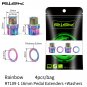 Ti 16mm Rainbow_Risk Titanium Ti Alloy Bike Pedal Axle Extenders Bicycle Pedal Extension Bolts Space