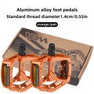 Orange_VXM Bicycle Pedals Ultralight MTB Road Pedal Cycling Mountain Bike Part Foot Plat Anti-slip 9