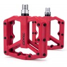 04_CXWXC Bicycle Nylon Pedals Triple Perrin Sealed Bearing Wide Area Anti-slip Spike Foot MTB Pedal 