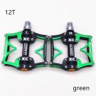 12T green_2021 New Wide Flat Mountain Road Cycling Bicycle Bike Pedal 3 Sealed Bearings 9/16 MTB BMX 12T green_2021 New Wide Flat Mountain Road Cycling Bicycle Bike Pedal 3 Sealed Bearings 9/16 MTB BMX