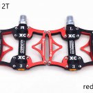 12T red_2021 New Wide Flat Mountain Road Cycling Bicycle Bike Pedal 3 Sealed Bearings 9/16 MTB BMX P