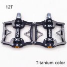 12T Titanium color_2021 New Wide Flat Mountain Road Cycling Bicycle Bike Pedal 3 Sealed Bearings 9/1 12T Titanium color_2021 New Wide Flat Mountain Road Cycling Bicycle Bike Pedal 3 Sealed Bearings 9/1