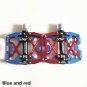 Y06 blue red_2021 New Wide Flat Mountain Road Cycling Bicycle Bike Pedal 3 Sealed Bearings 9/16 MTB