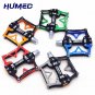 Y06 blue purple_2021 New Wide Flat Mountain Road Cycling Bicycle Bike Pedal 3 Sealed Bearings 9/16 M