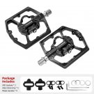 FK-155 black_Self-locking Pedal 3 Bearings Wide Bicycle Pedals Ultralight Anti-slip CNC  MTB Road SP