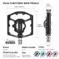 FK-155 black_Self-locking Pedal 3 Bearings Wide Bicycle Pedals Ultralight Anti-slip CNC MTB Road SP