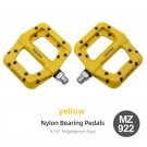 MZ922 yellow_MZYRH Mountain Bike Pedal Nylon Fiber Non-Slip 9/16 Inch Bicycle Platform Flat Pedals f