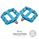 MZ926 Blue_MZYRH Mountain Bike Pedal Nylon Fiber Non-Slip 9/16 Inch Bicycle Platform Flat Pedals for