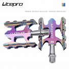 rainbow_Litepro Folding Bike K3 Pedal Sealed Bearing Aluminum Alloy Non-slip MTB Road BMX Universal rainbow_Litepro Folding Bike K3 Pedal Sealed Bearing Aluminum Alloy Non-slip MTB Road BMX Universal