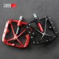 Blue-Titanium_ThinkRider Flat Bike Pedals MTB Road 3 Sealed Bearings Bicycle Pedals Mountain Bike