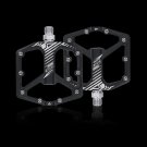 black_ENLEE MTB Bicycle Pedal Aluminum Alloy Wide Flat XC DH Bicycle Pedal Ultra Light Bicycle Pedal