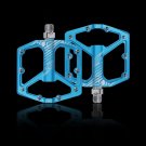 blue_ENLEE MTB Bicycle Pedal Aluminum Alloy Wide Flat XC DH Bicycle Pedal Ultra Light Bicycle Pedal 