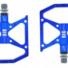 big dog  blue_Ultralight  flat foot Mountain Bike Pedals MTB CNC Aluminum Alloy Sealed 3 Bearing Ant