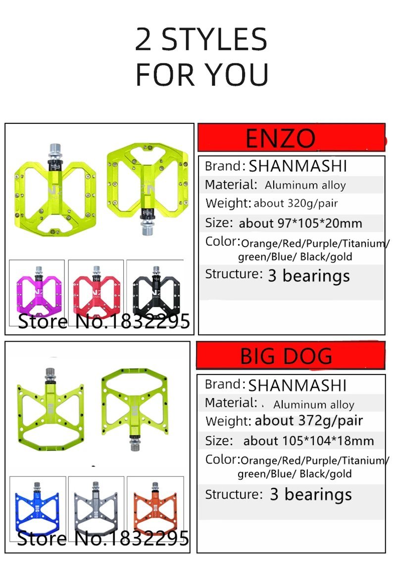 big dog gold_Ultralight  flat foot Mountain Bike Pedals MTB CNC Aluminum Alloy Sealed 3 Bearing Anti