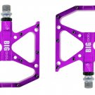 big dog purple_Ultralight  flat foot Mountain Bike Pedals MTB CNC Aluminum Alloy Sealed 3 Bearing An