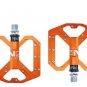 ENZO orange_Ultralight flat foot Mountain Bike Pedals MTB CNC Aluminum Alloy Sealed 3 Bearing Anti-