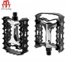 black_ZTZ Bicycle Pedals Bike Pedals Aluminum Alloy 9/16" Inch Pedals for Bikes Mountain Bikes Road 