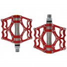 MZ-Y05-Red gray_MZYRH Y05 Bike Pedals Ultralight Aluminum 3 Sealed Bearings Road Bmx Mtb Bicycle Ped
