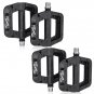 2 Pair black_2Pair/1Pair MTB Bike Pedals Non-Slip Mountain Bike Pedals Platform Nylon fiber Bicycle