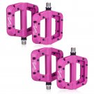 2 Pair purple_2Pair/1Pair MTB Bike Pedals Non-Slip Mountain Bike Pedals Platform Nylon fiber Bicycle