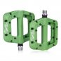 green_2Pair/1Pair MTB Bike Pedals Non-Slip Mountain Bike Pedals Platform Nylon fiber Bicycle Flat Pe