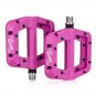 green_2Pair/1Pair MTB Bike Pedals Non-Slip Mountain Bike Pedals Platform Nylon fiber Bicycle Flat Pe