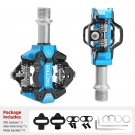 MZ-152 Blue_MZYRH Self-locking Bike Pedal Aluminum Sealed Bearings Road Bmx Mtb SPD Pedals Non-Slip 